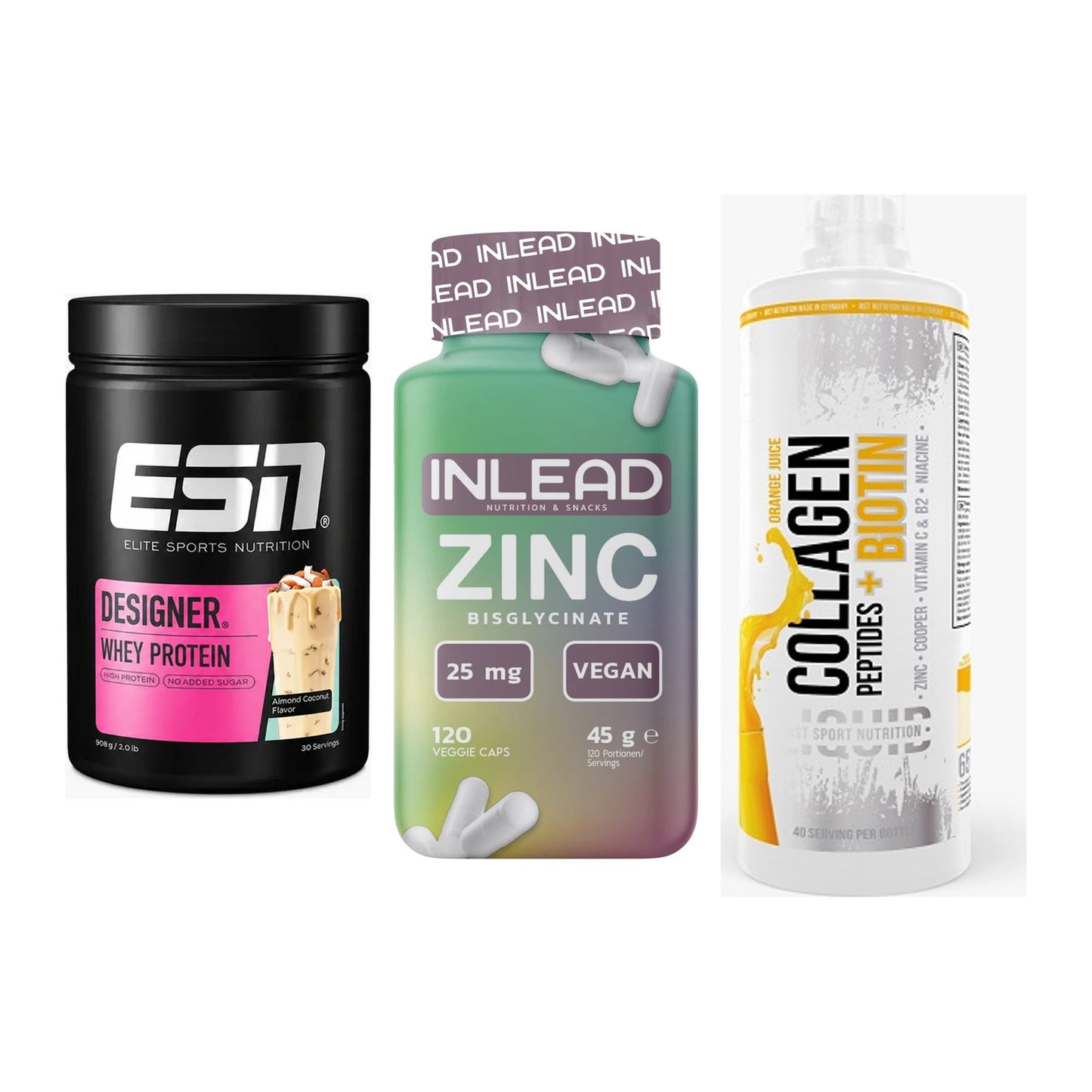 Regenerations-Set: ESN Designer + INLEAD Zink + MST Collagen – alle enthaltenen Artikel