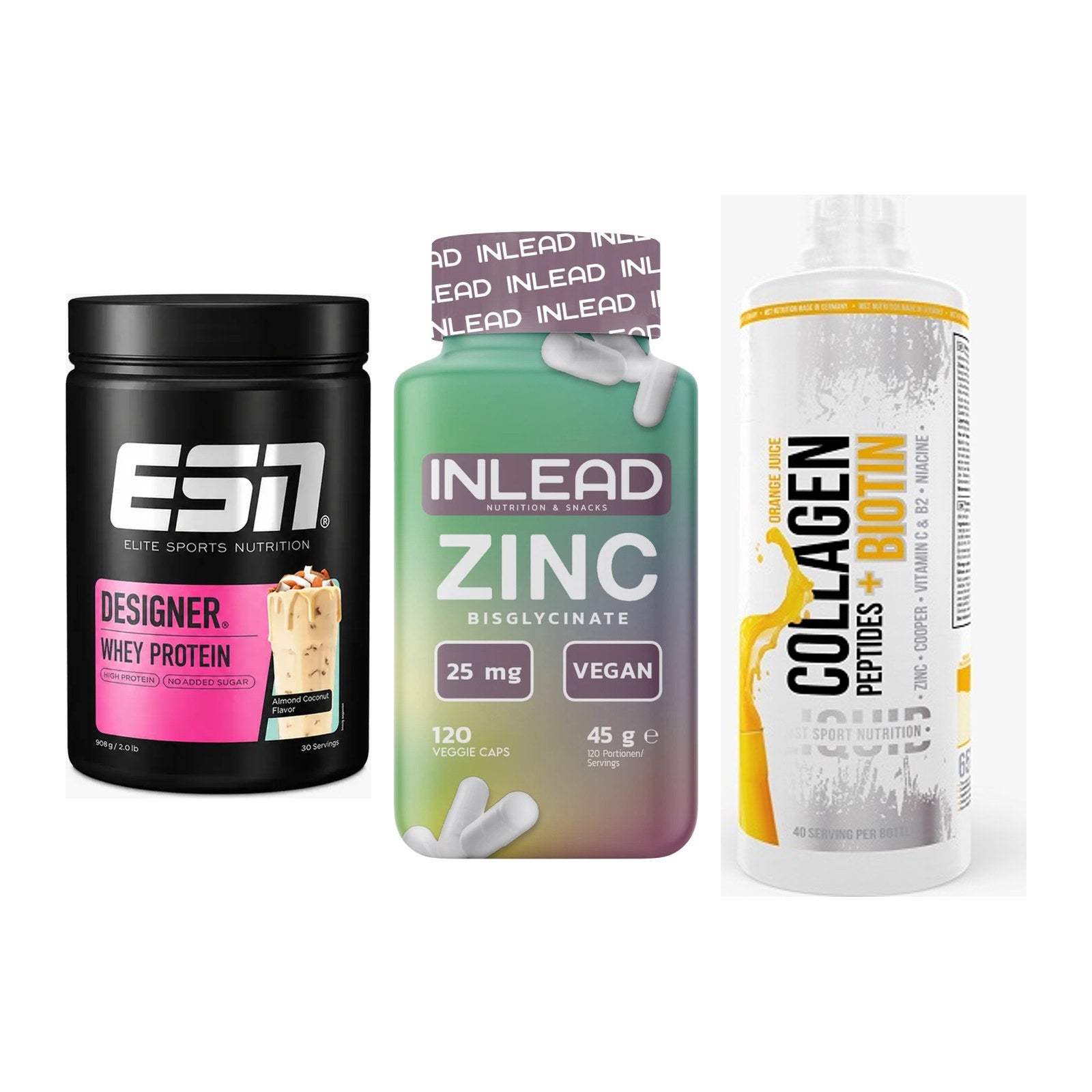Regenerations-Set: ESN Designer + INLEAD Zink + MST Collagen – alle enthaltenen Artikel