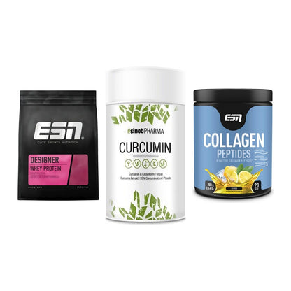 Regenerations-Set: ESN Designer + Sinob Curcumin + ESN Collagen – alle enthaltenen Artikel