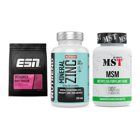 Regenerations-Set: ESN Designer + Nutrend Zinc + MST MSM 2000 / – alle enthaltenen Artikel
