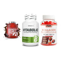 Regenerations-Set: Scitec 100% + BioTech Vitabol + FGN Kollagen 60 – alle enthaltenen Artikel