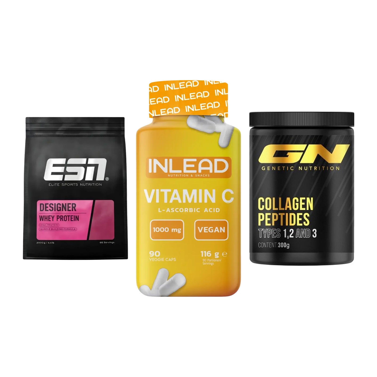 Regenerations-Set: ESN Designer + INLEAD Vitamin + GN Peptan – alle enthaltenen Artikel
