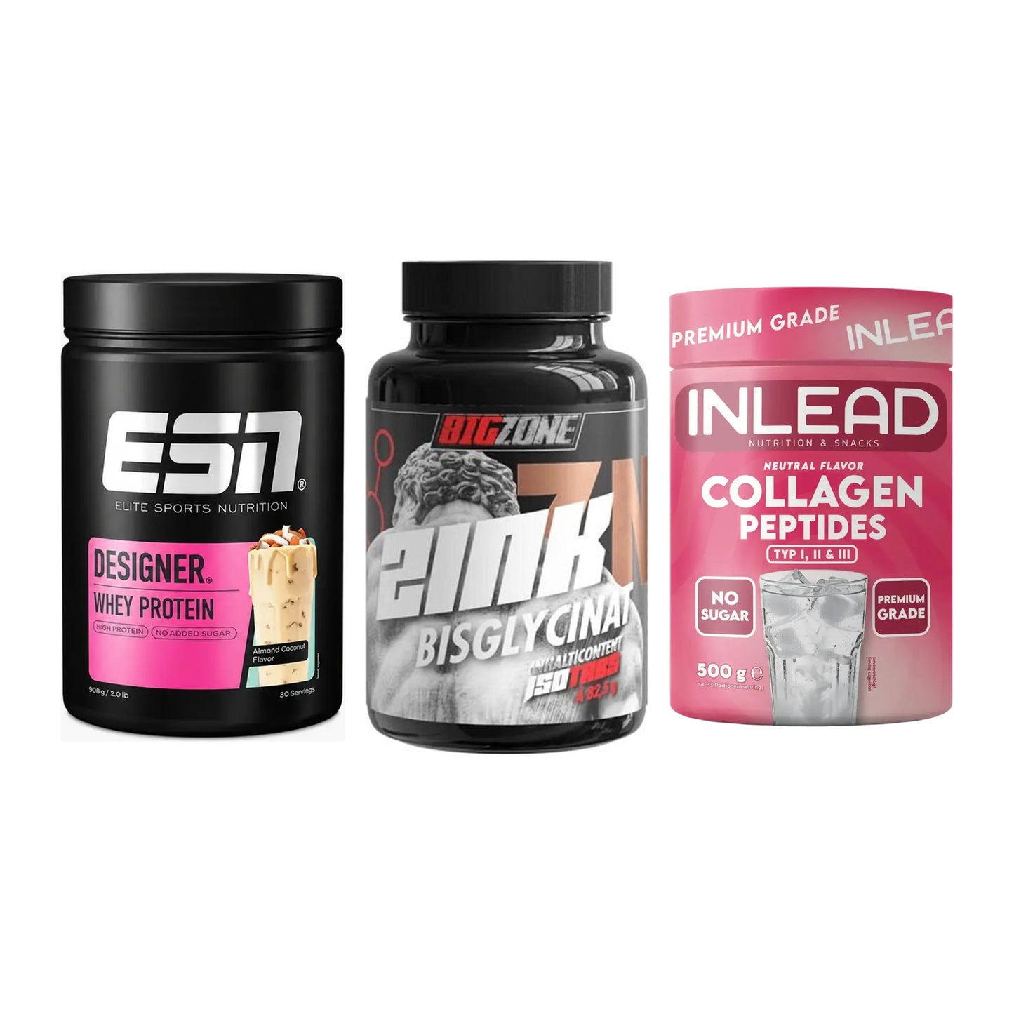 Regenerations-Set: ESN Designer + Big Zone Zink + INLEAD Collagen – alle enthaltenen Artikel