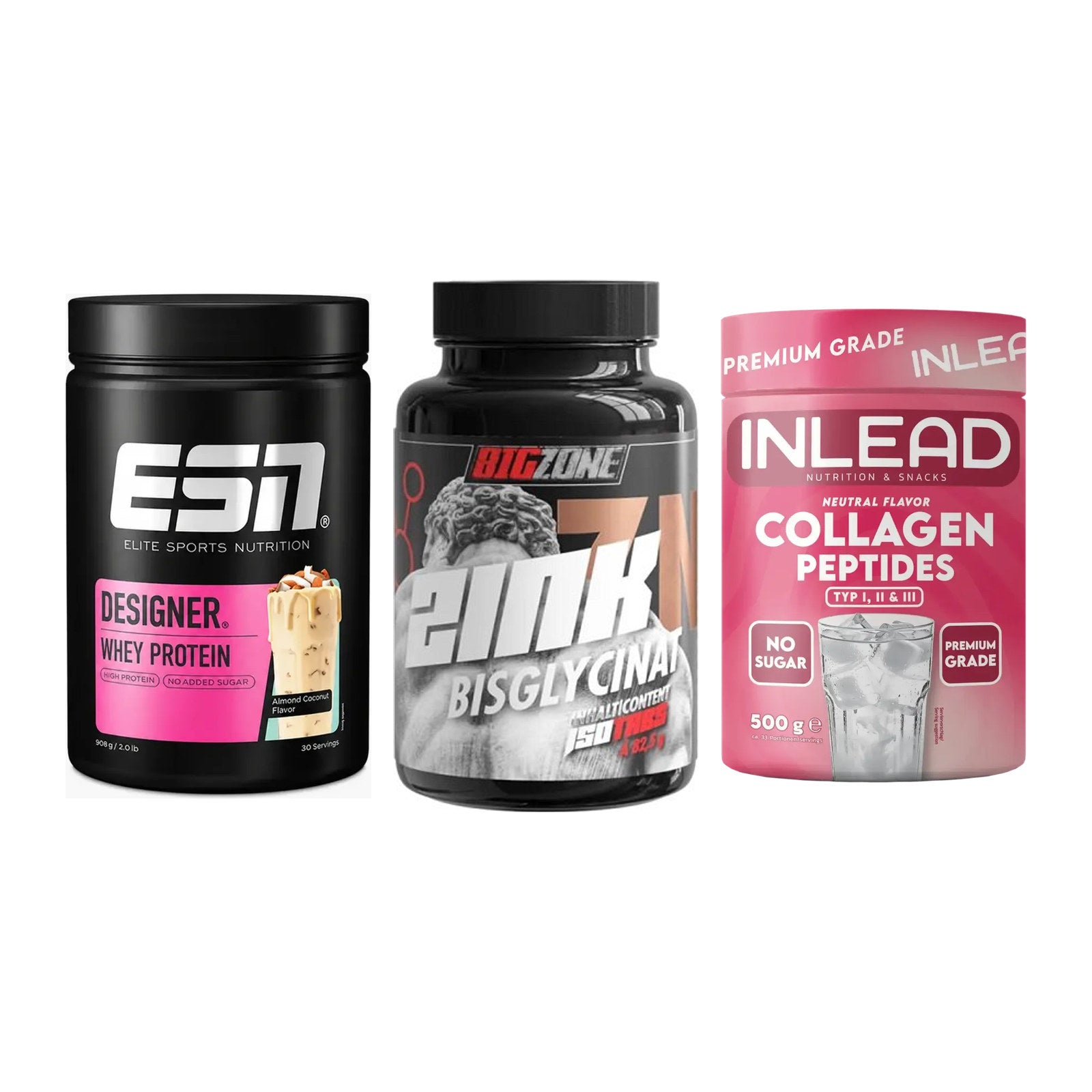 Regenerations-Set: ESN Designer + Big Zone Zink + INLEAD Collagen – alle enthaltenen Artikel