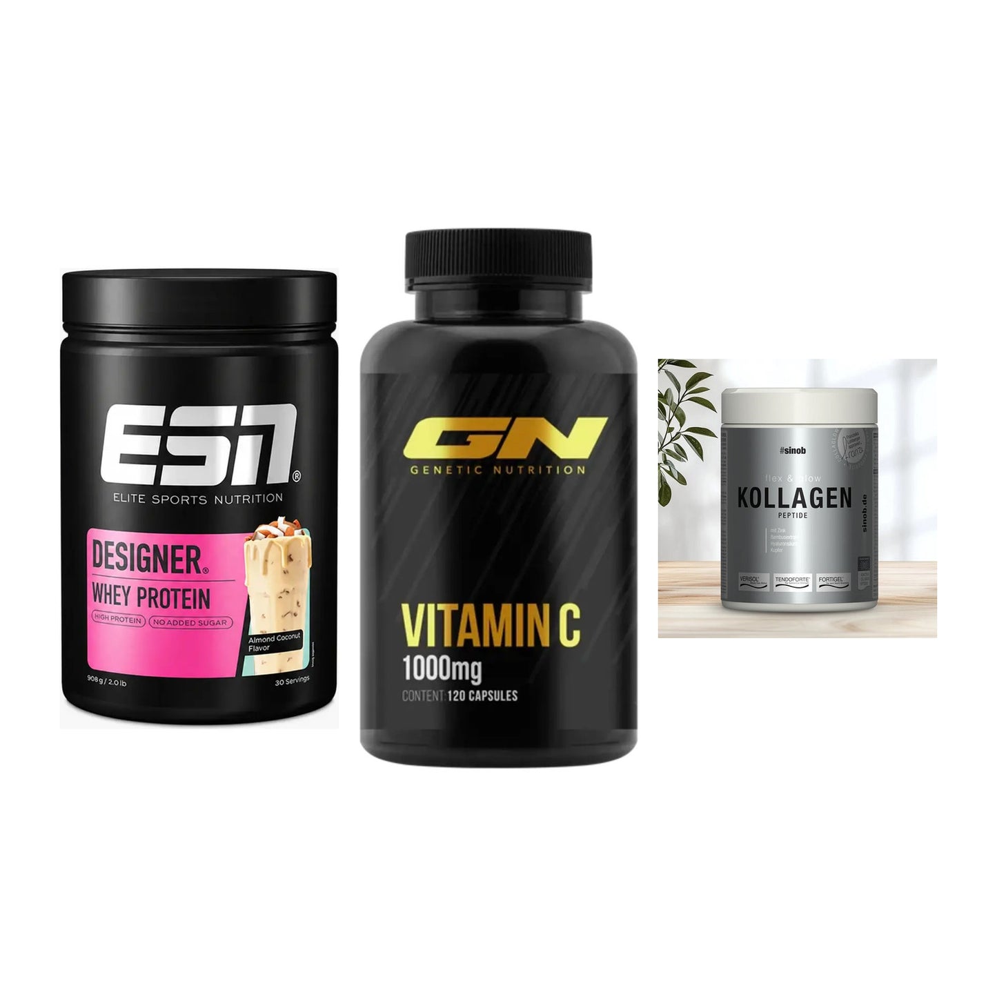 Regenerations-Set: ESN Designer + GN Vitamin C + Sinob Kollagen – alle enthaltenen Artikel