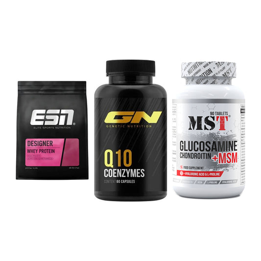 Regenerations-Set: ESN Designer + GN Q10 Health + MST Glucosamine – alle enthaltenen Artikel
