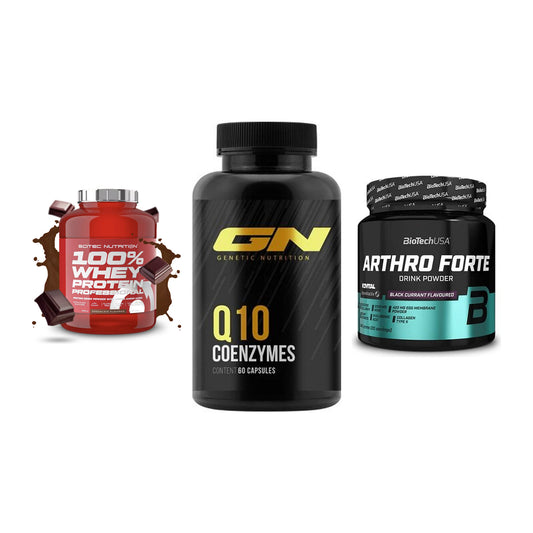 Regenerations-Set: Scitec 100% + GN Q10 Health + BioTech Arthro – alle enthaltenen Artikel