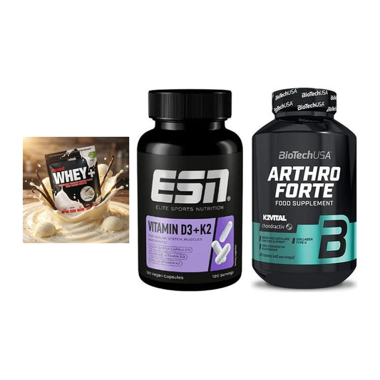 Regenerations-Set: Sinob Honest + ESN Vitamin D3 + BioTech Arthro – alle enthaltenen Artikel