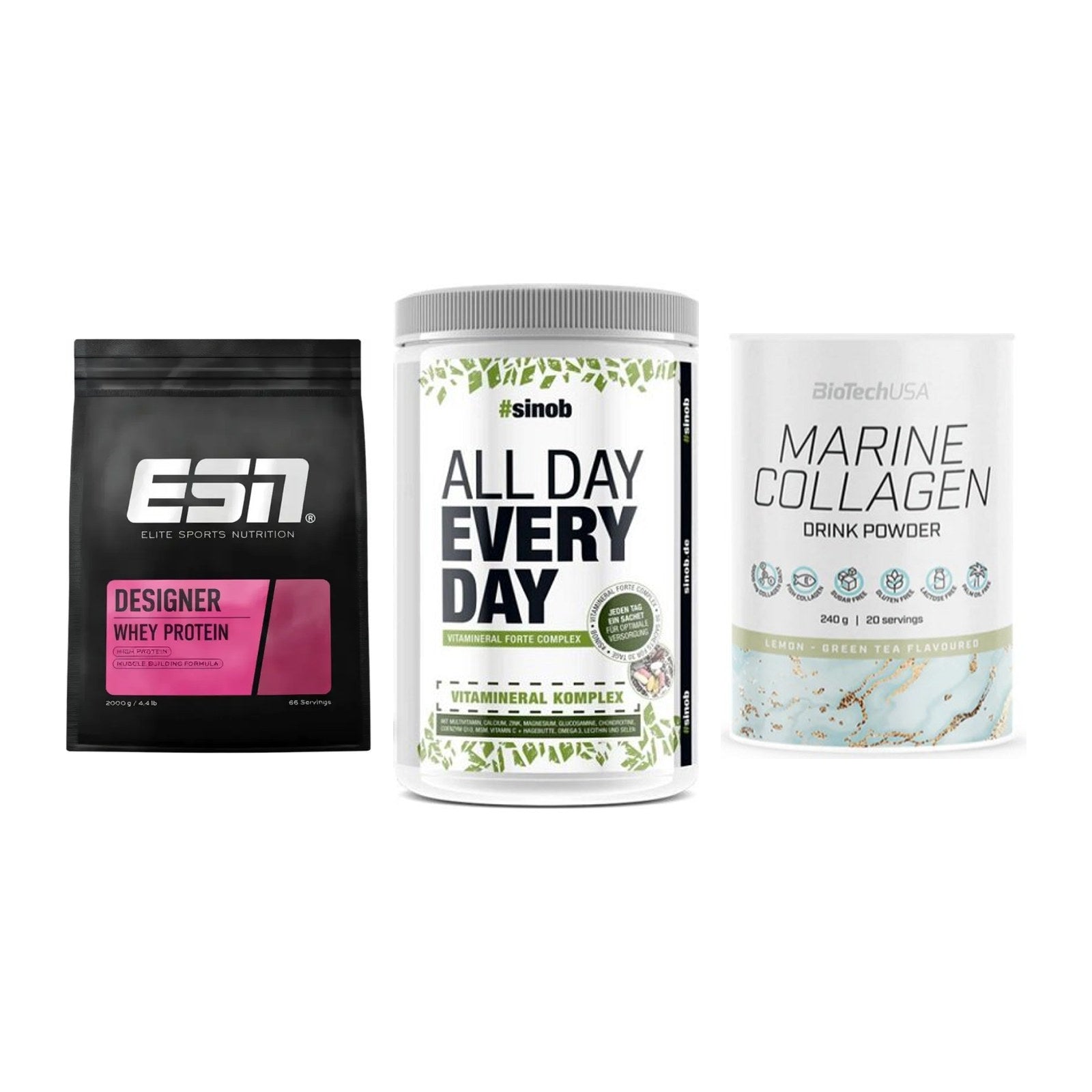Regenerations-Set: ESN Designer + Sinob All Day + BioTech Marine – alle enthaltenen Artikel