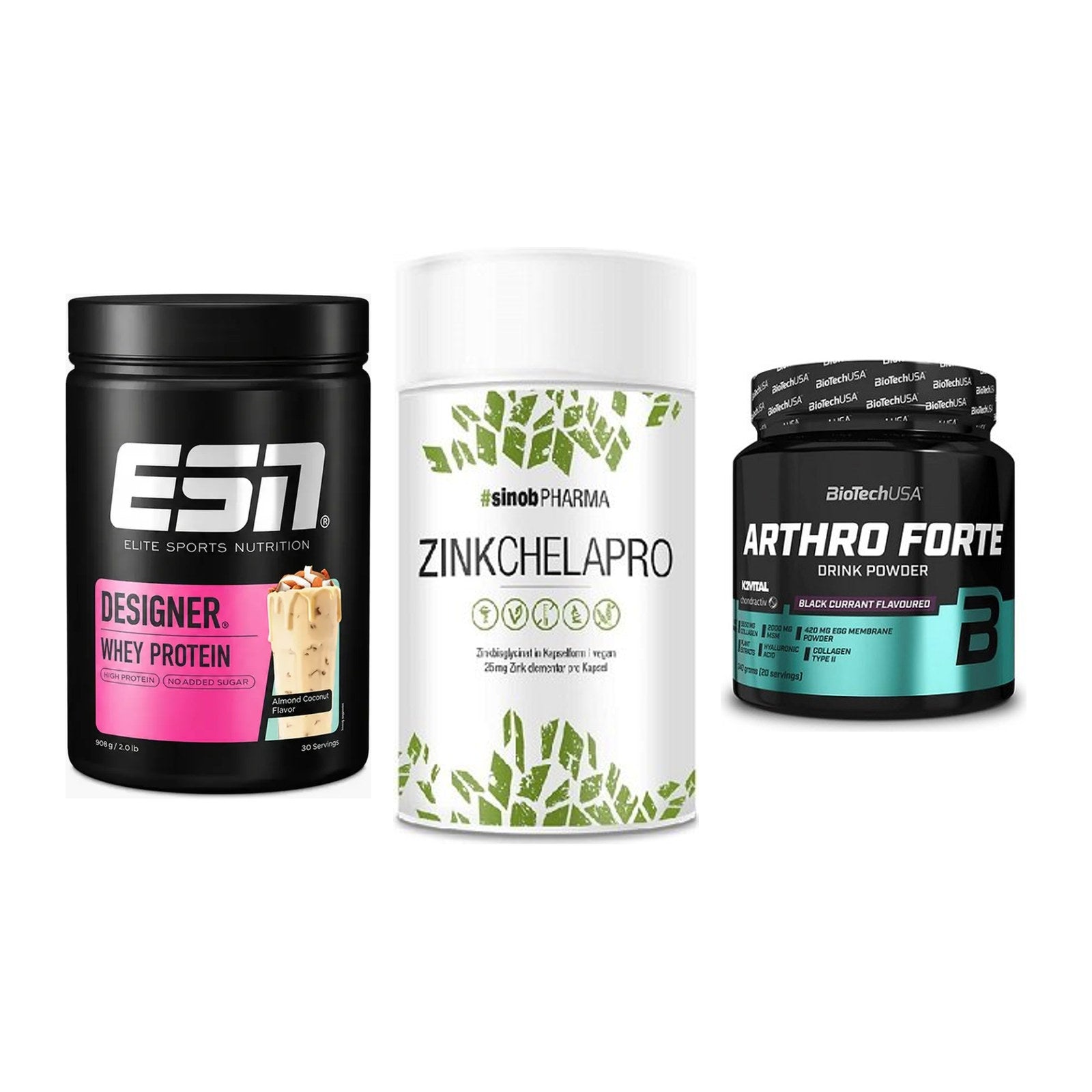 Regenerations-Set: ESN Designer + Sinob Zink + BioTech Arthro – alle enthaltenen Artikel