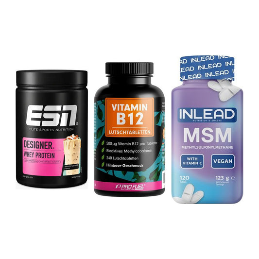 Regenerations-Set: ESN Designer + ProFuel Vitamin + INLEAD MSM – alle enthaltenen Artikel