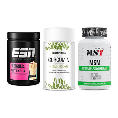 Regenerations-Set: ESN Designer + Sinob Curcumin + MST MSM 2000 / – alle enthaltenen Artikel
