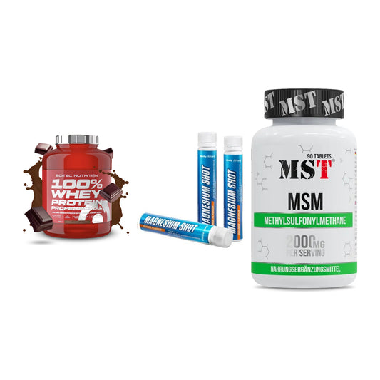 Regenerations-Set: Scitec 100% + Body Attack + MST MSM 2000 / – alle enthaltenen Artikel