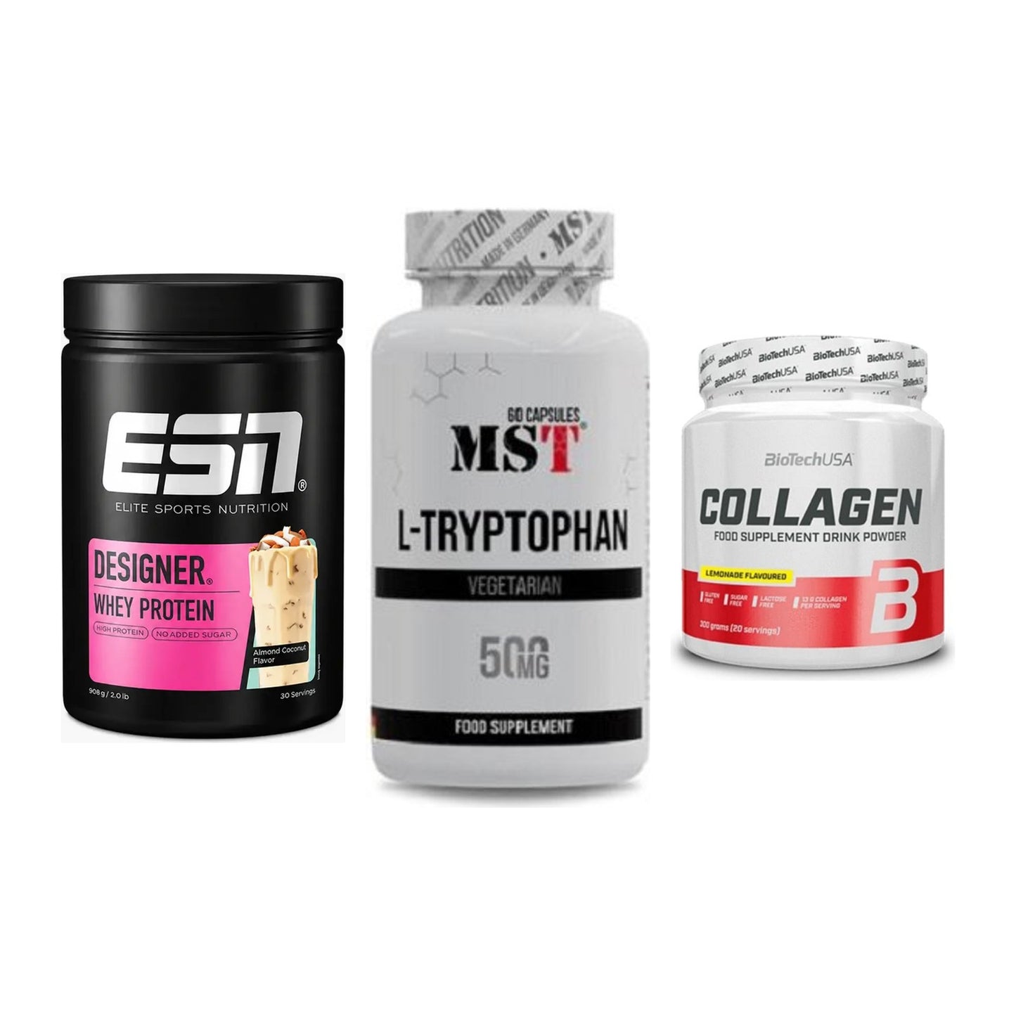 Regenerations-Set: ESN Designer + MST Tryptophan + BioTech Collage – alle enthaltenen Artikel