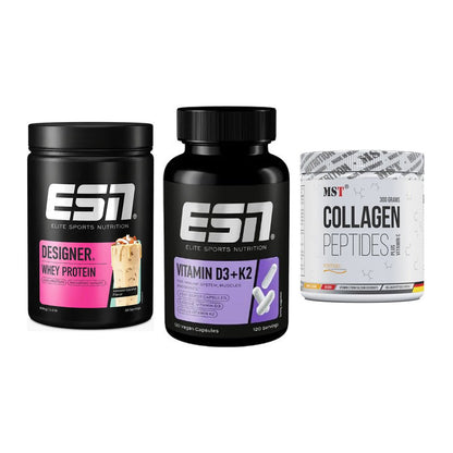 Regenerations-Set: ESN Designer + ESN Vitamin D3 + MST Collagen – alle enthaltenen Artikel