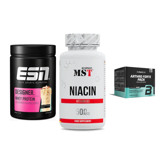 Regenerations-Set: ESN Designer + MST Niacin + BioTech Arthro – alle enthaltenen Artikel