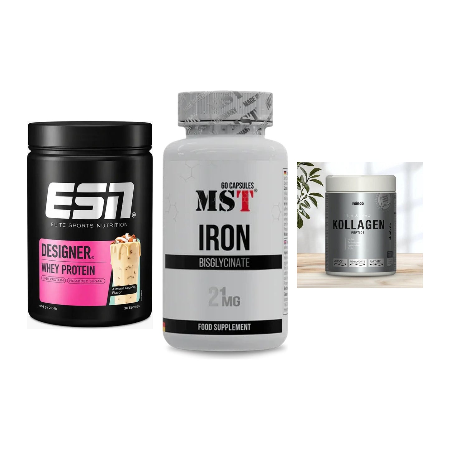Regenerations-Set: ESN Designer + MST Iron + Sinob Kollagen – alle enthaltenen Artikel