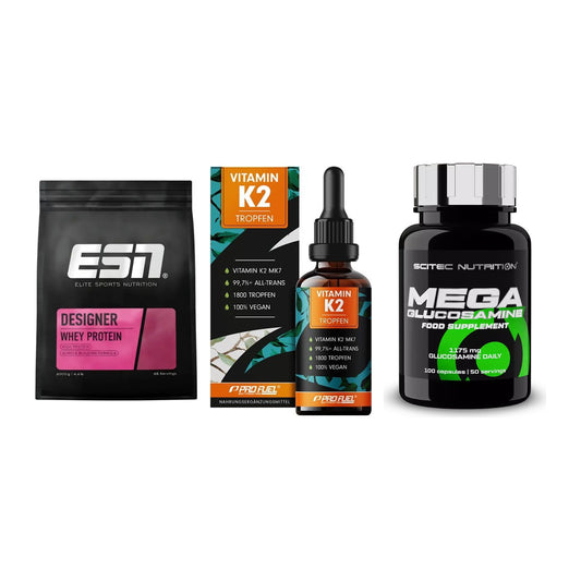 Regenerations-Set: ESN Designer + ProFuel Vitamin + Scitec Mega – alle enthaltenen Artikel