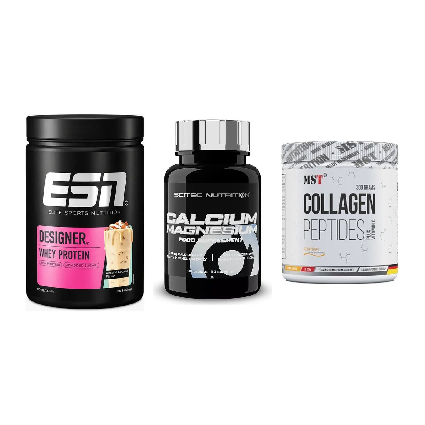 Regenerations-Set: ESN Designer + Scitec Calcium + MST Collagen – alle enthaltenen Artikel