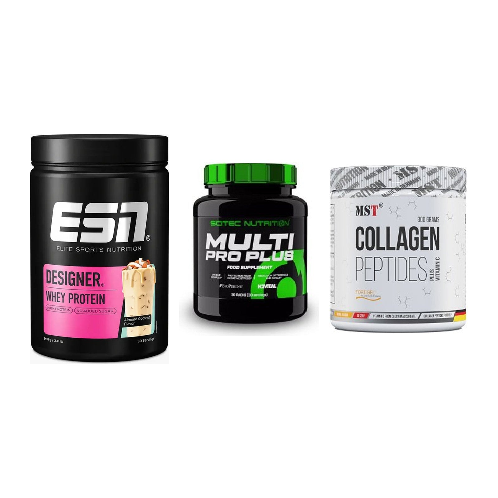 Regenerations-Set: ESN Designer + Scitec Multi + MST Collagen – alle enthaltenen Artikel