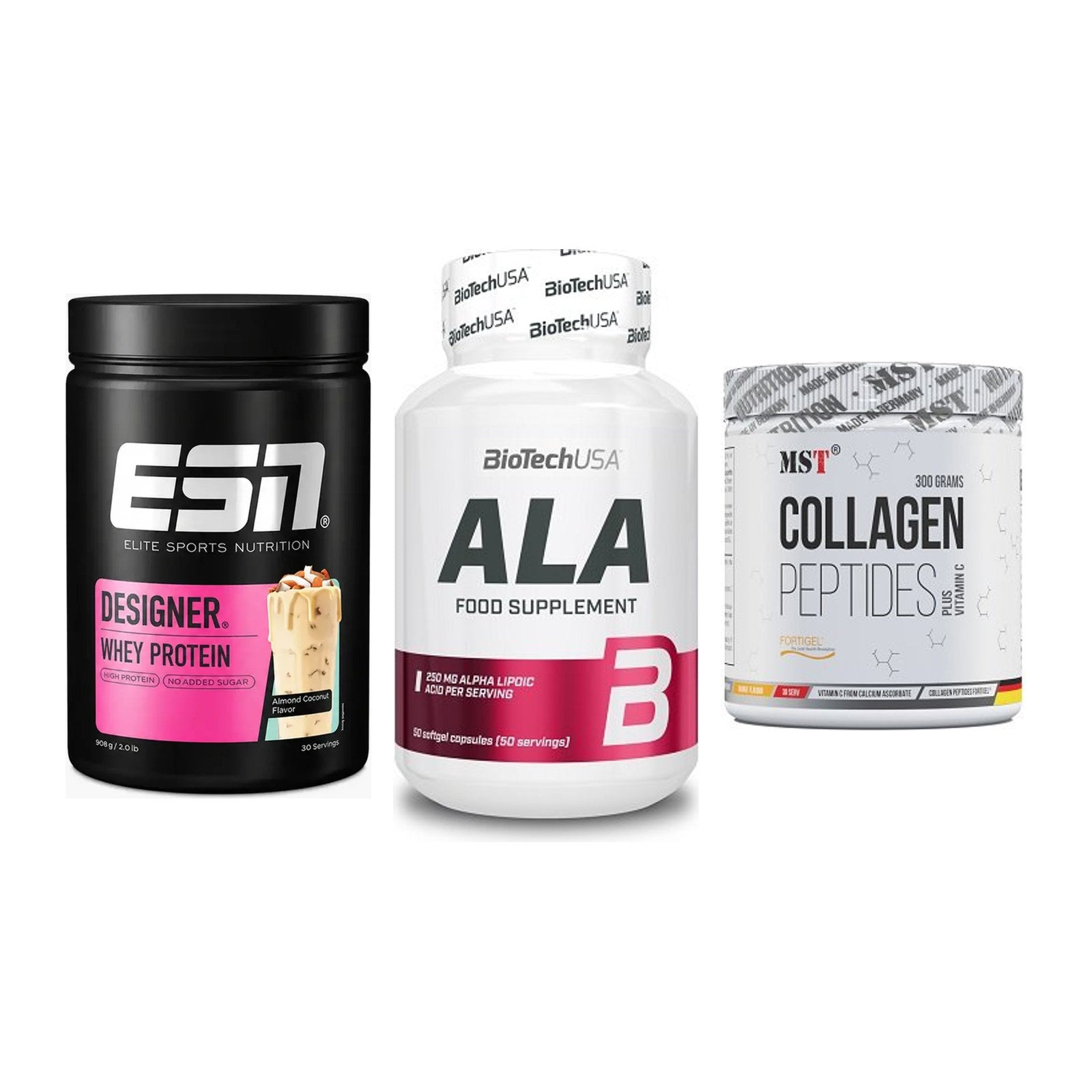 Regenerations-Set: ESN Designer + BioTech ALA + MST Collagen – alle enthaltenen Artikel
