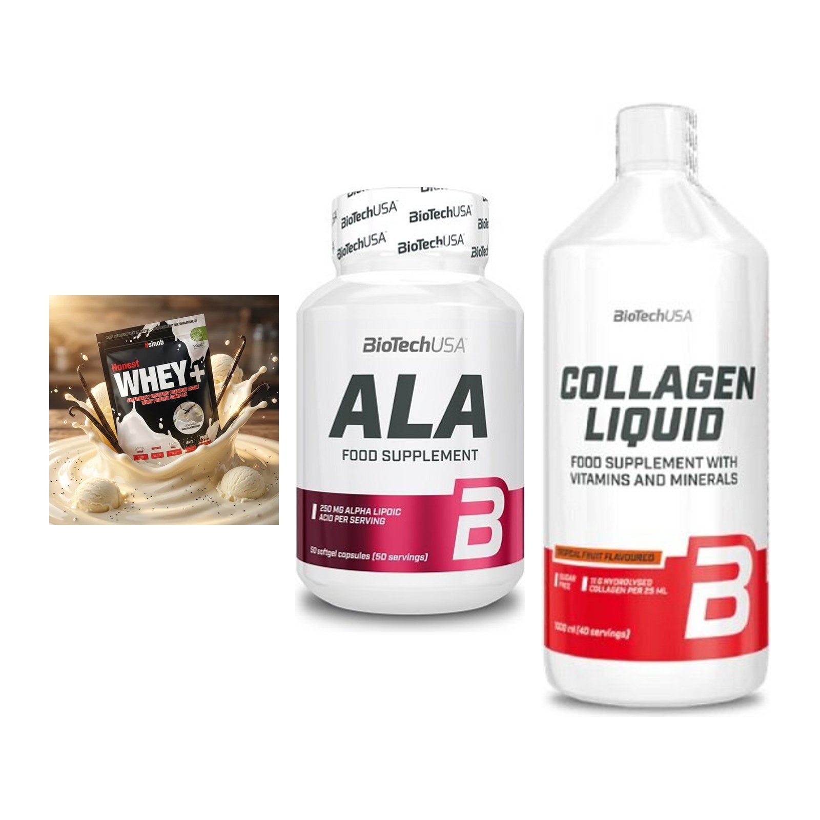 Regenerations-Set: Sinob Honest + BioTech ALA + BioTech Collage – alle enthaltenen Artikel