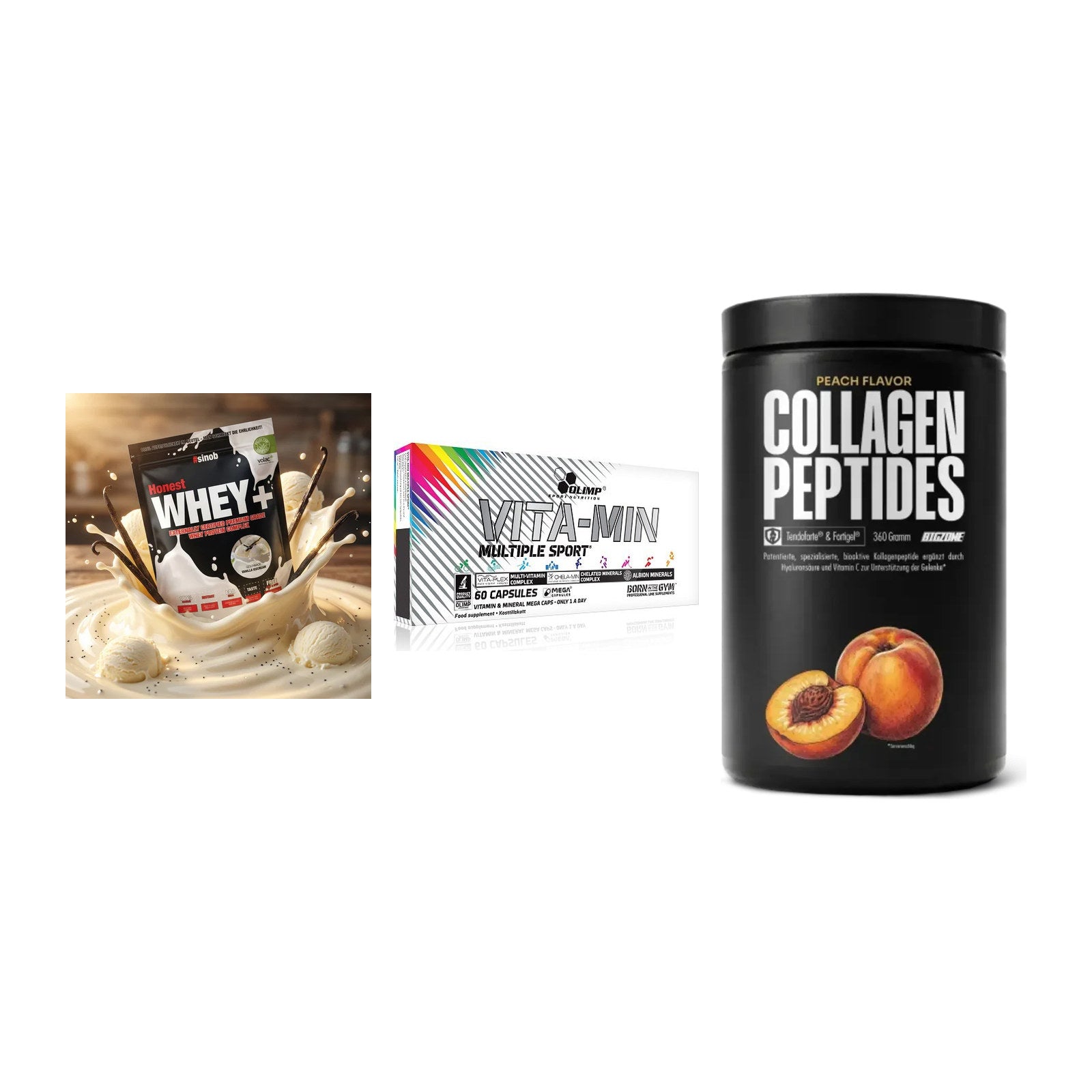 Regenerations-Set: Sinob Honest + Olimp Vita-Min + Big Zone – alle enthaltenen Artikel