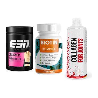 Regenerations-Set: ESN Designer + ProFuel BIOTIN + MST Collagen – alle enthaltenen Artikel
