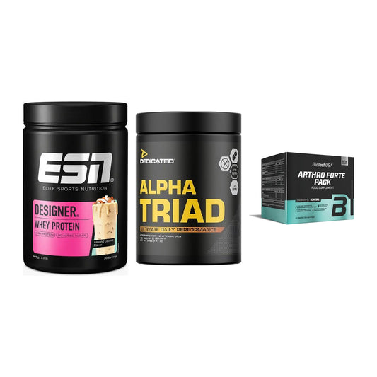 Regenerations-Set: ESN Designer + Dedicated Alpha + BioTech Arthro – alle enthaltenen Artikel