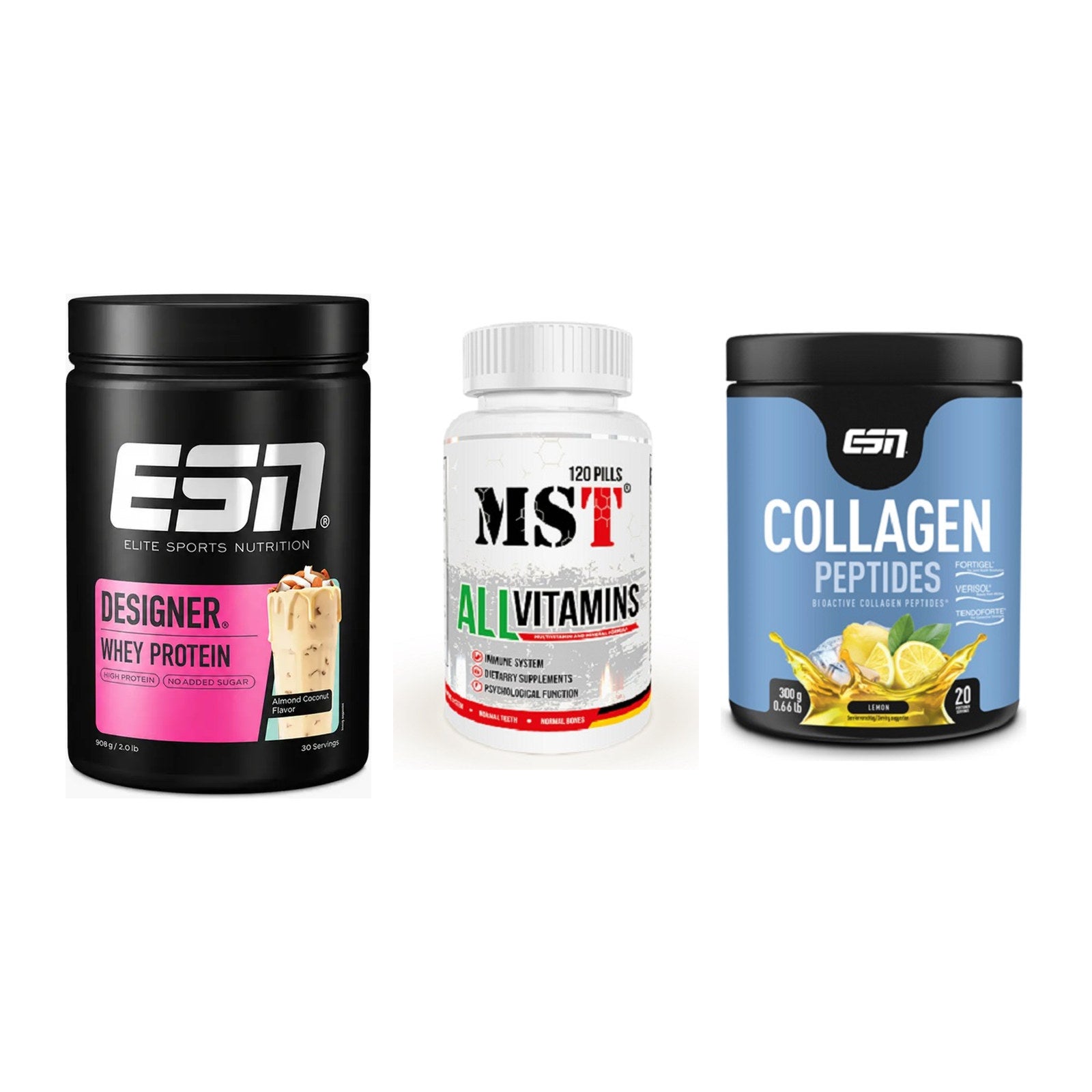 Regenerations-Set: ESN Designer + MST All Vitamin + ESN Collagen – alle enthaltenen Artikel