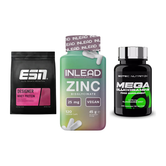 Regenerations-Set: ESN Designer + INLEAD Zink + Scitec Mega – alle enthaltenen Artikel