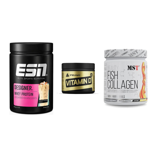 Regenerations-Set: ESN Designer + Peak Vitamin D + MST Beauty Fish – alle enthaltenen Artikel