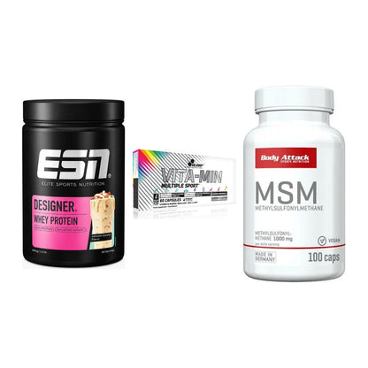Regenerations-Set: ESN Designer + Olimp Vita-Min + Body Attack MSM – alle enthaltenen Artikel
