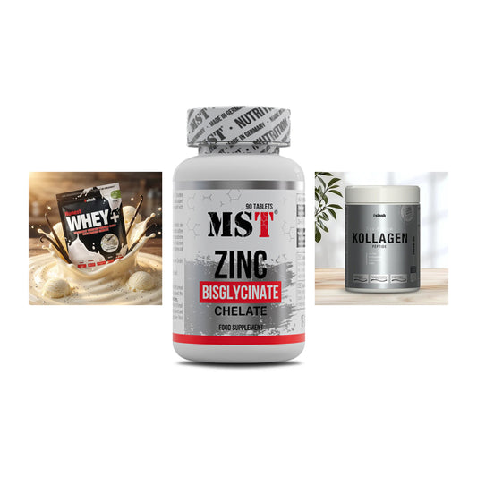Regenerations-Set: Sinob Honest + MST Zinc + Sinob Kollagen – alle enthaltenen Artikel