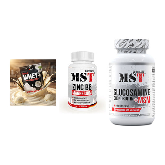 Regenerations-Set: Sinob Honest + MST Zinc + MST Glucosamine – alle enthaltenen Artikel
