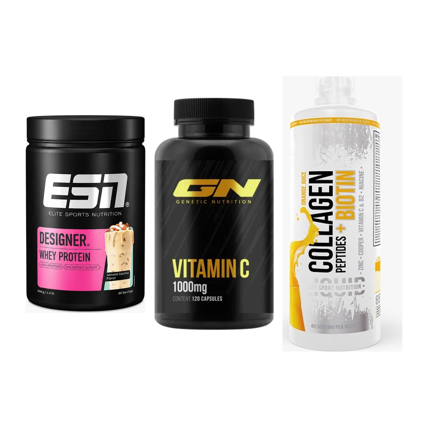 Regenerations-Set: ESN Designer + GN Vitamin C + MST Collagen – alle enthaltenen Artikel