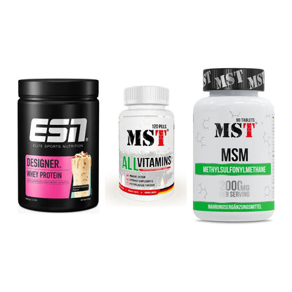 Regenerations-Set: ESN Designer + MST All Vitamin + MST MSM 2000 / – alle enthaltenen Artikel
