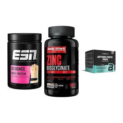Regenerations-Set: ESN Designer + Body Attack + BioTech Arthro – alle enthaltenen Artikel