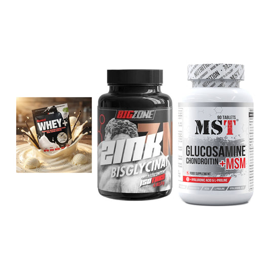 Regenerations-Set: Sinob Honest + Big Zone Zink + MST Glucosamine – alle enthaltenen Artikel