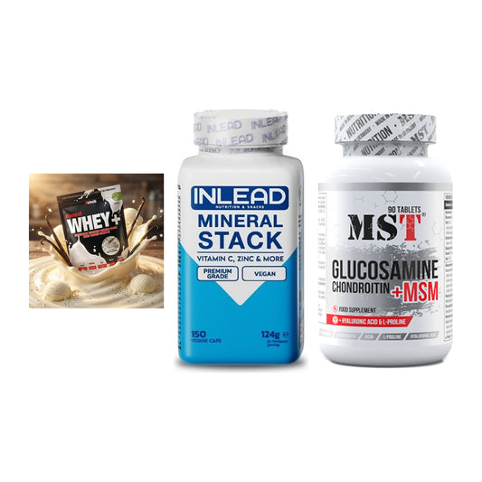 Regenerations-Set: Sinob Honest + INLEAD Mineral + MST Glucosamine – alle enthaltenen Artikel