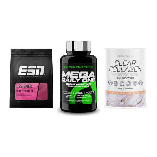 Regenerations-Set: ESN Designer + Scitec Mega + BioTech Clear – alle enthaltenen Artikel