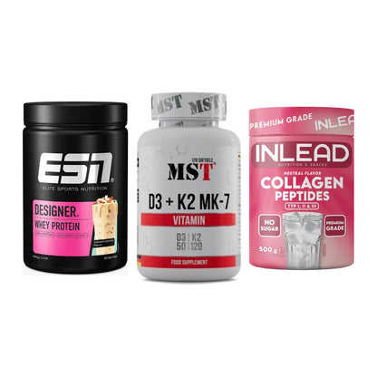 Regenerations-Set: ESN Designer + MST Vitamin D3 + INLEAD Collagen – alle enthaltenen Artikel