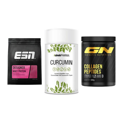 Regenerations-Set: ESN Designer + Sinob Curcumin + GN Peptan – alle enthaltenen Artikel