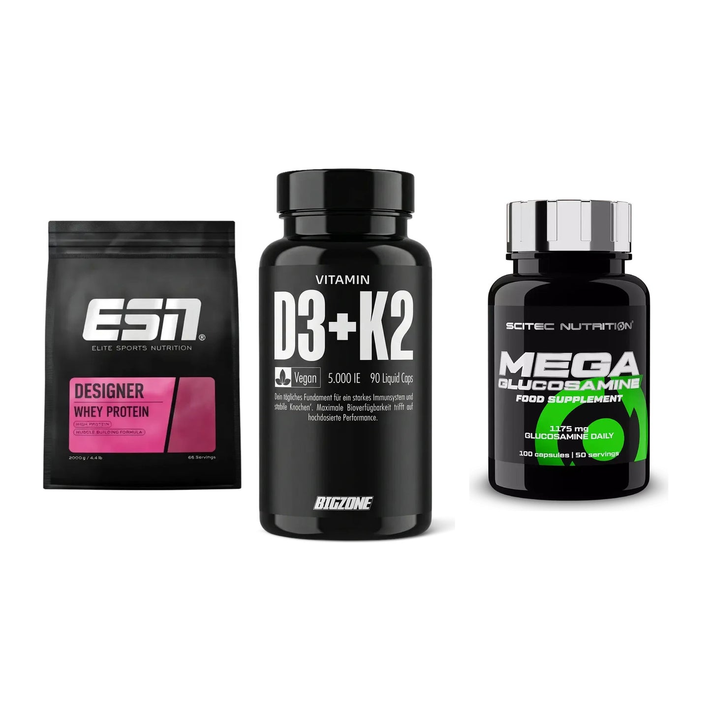 Regenerations-Set: ESN Designer + Big Zone + Scitec Mega – alle enthaltenen Artikel