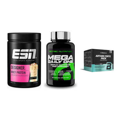 Regenerations-Set: ESN Designer + Scitec Mega + BioTech Arthro – alle enthaltenen Artikel