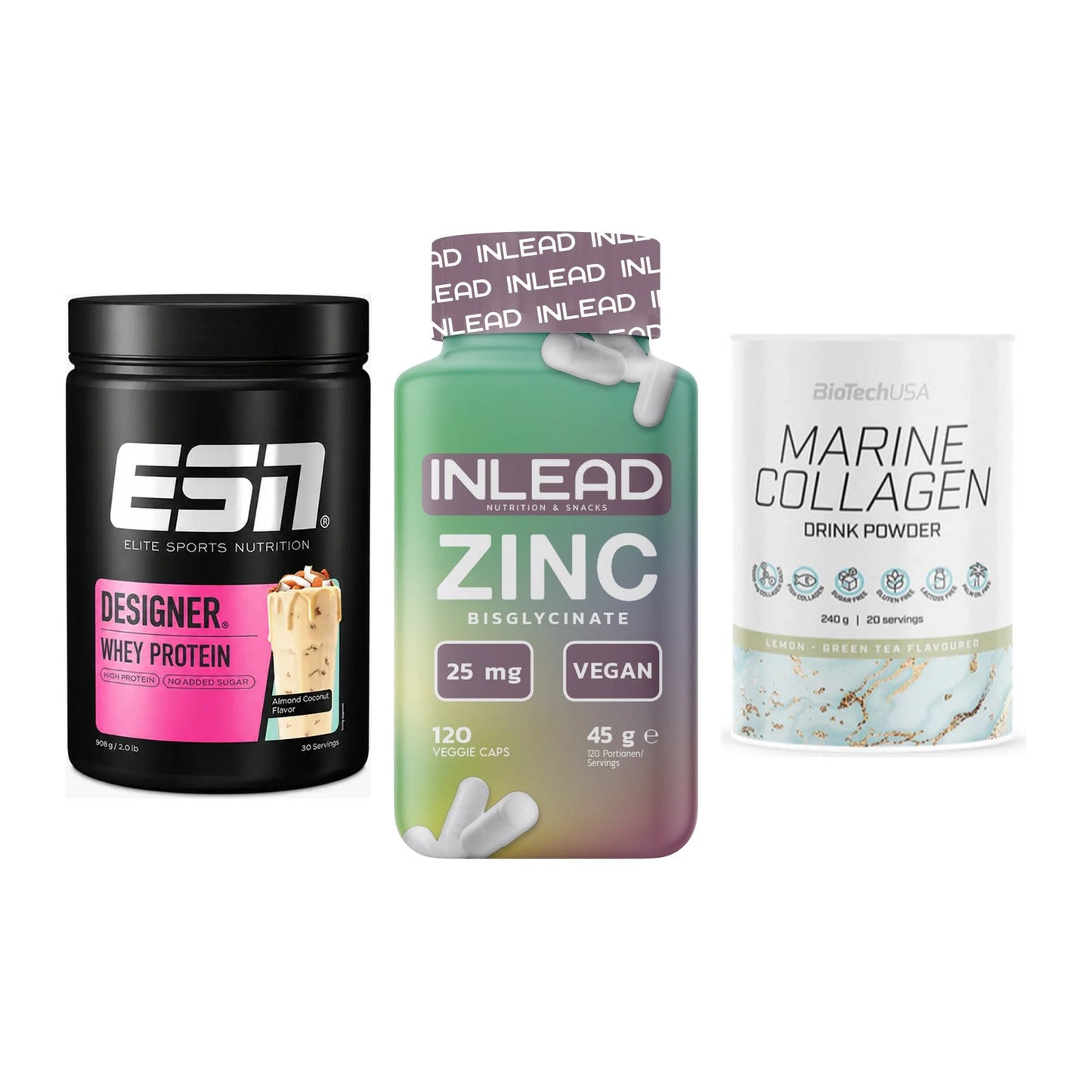 Regenerations-Set: ESN Designer + INLEAD Zink + BioTech Marine – alle enthaltenen Artikel