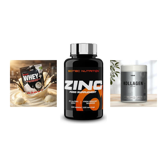 Regenerations-Set: Sinob Honest + Scitec Zinc + Sinob Kollagen – alle enthaltenen Artikel