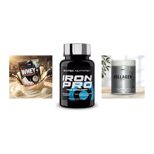 Regenerations-Set: Sinob Honest + Scitec Iron Pro + Sinob Kollagen – alle enthaltenen Artikel