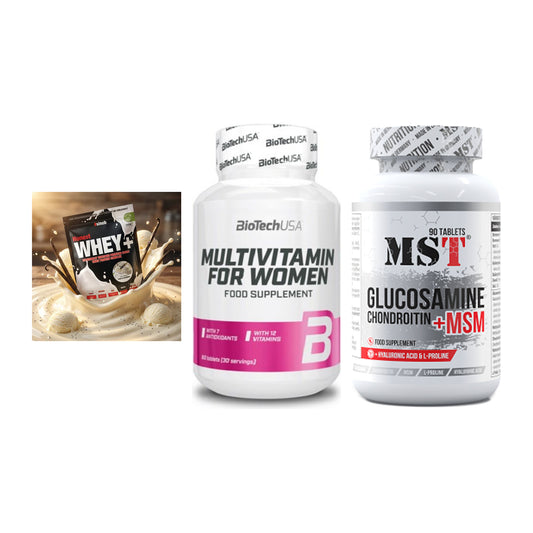 Regenerations-Set: Sinob Honest + BioTech Multivi + MST Glucosamine – alle enthaltenen Artikel