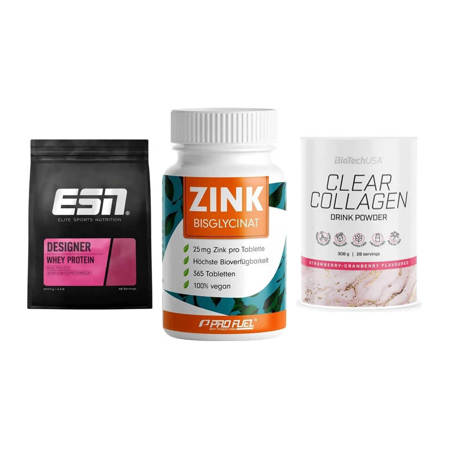 Regenerations-Set: ESN Designer + ProFuel Zink + BioTech Clear – alle enthaltenen Artikel